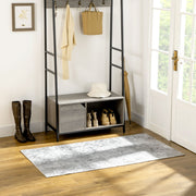 Modern Abstract Grey Rug - Stylish Decorative Area Carpet for Home - Ideal for Living Room, Bedroom, Dining Room, 150 x 80 cm