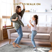 Modern Abstract Grey Rug - Stylish Decorative Area Carpet for Home - Ideal for Living Room, Bedroom, Dining Room, 150 x 80 cm